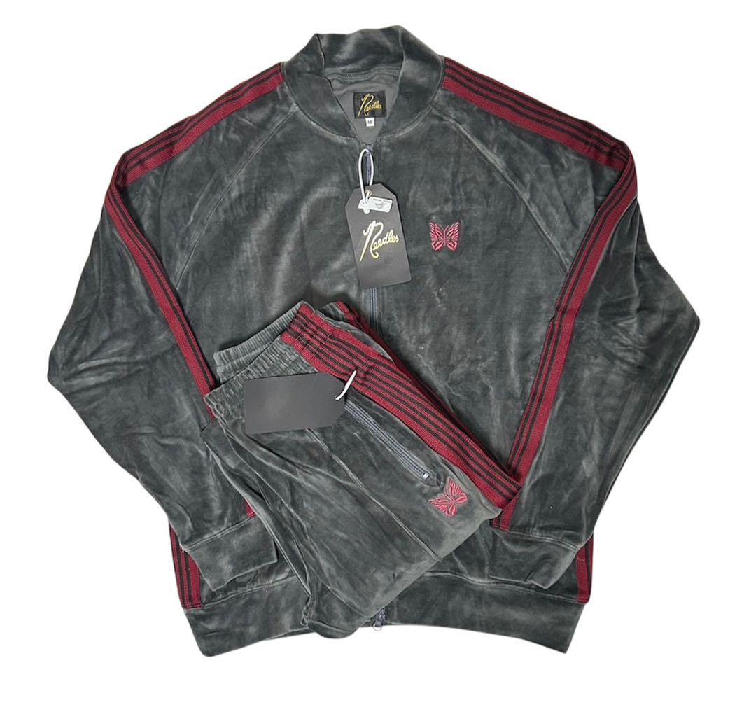 新品 needles ニードルズ ベロアセットアップ M