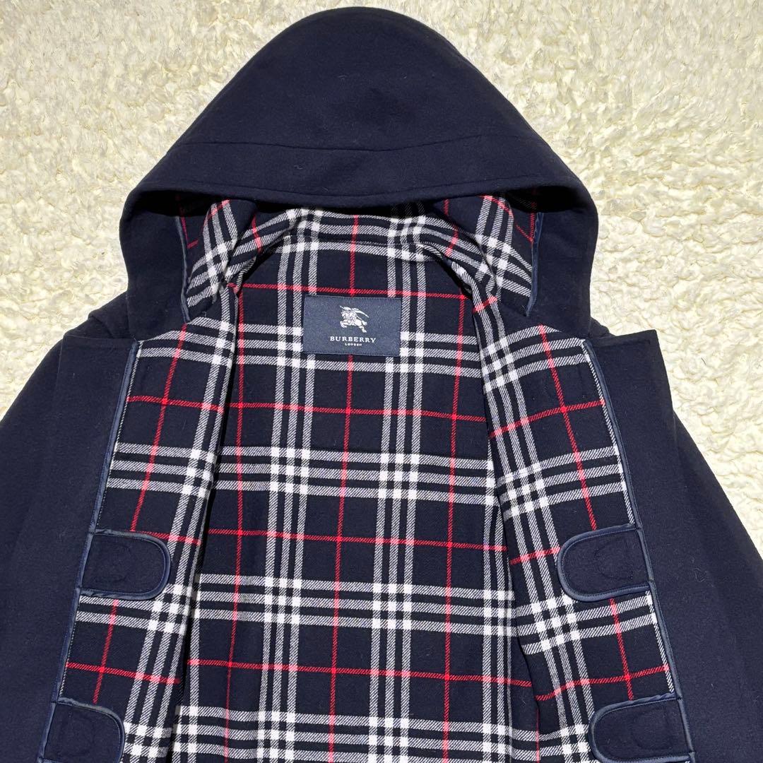 未使用級 BURBERRY バーバリーロンドン ダッフルコート　L カシミヤ混