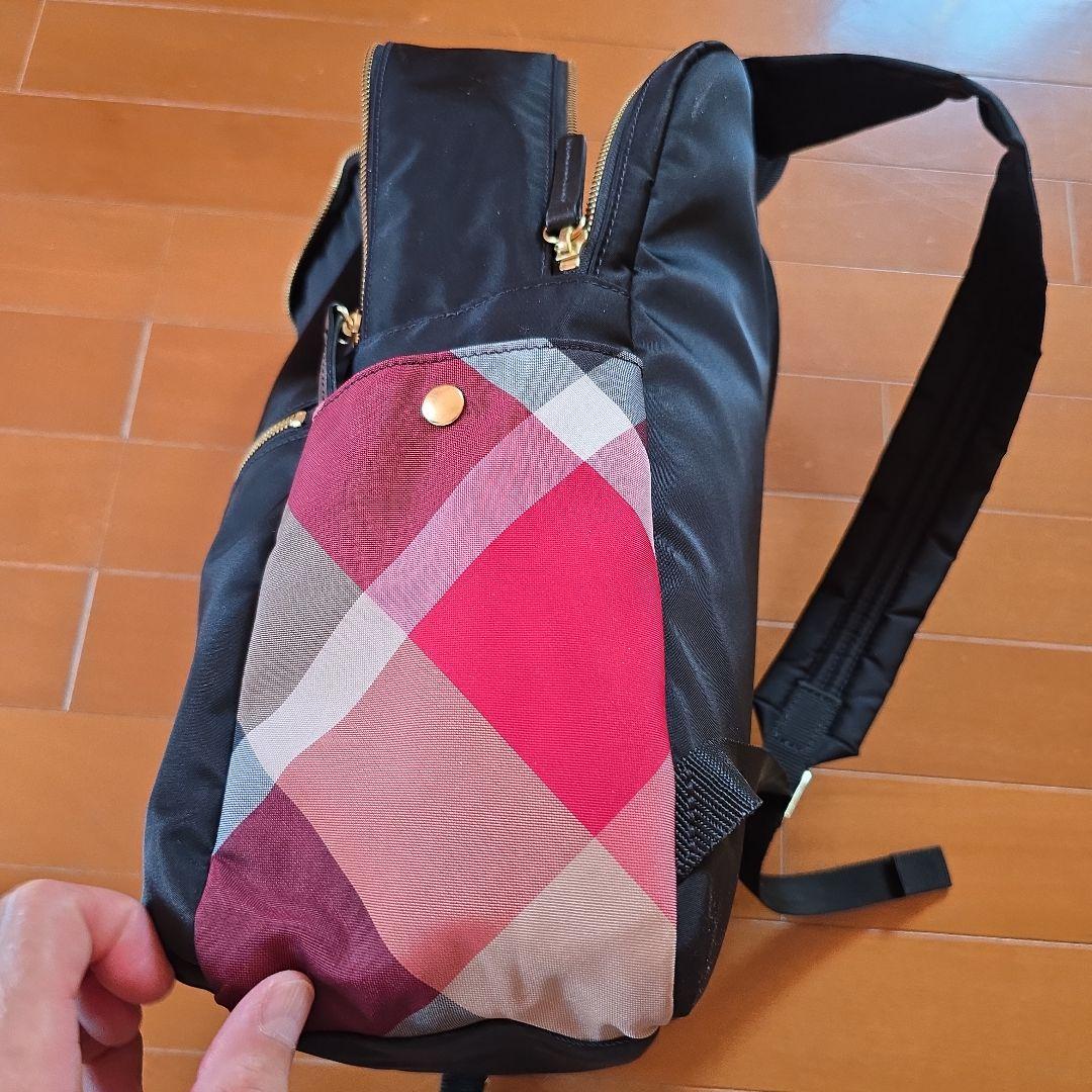 【美品】 ブルーレーベル クレストブリッジ リュック ナイロン 黒