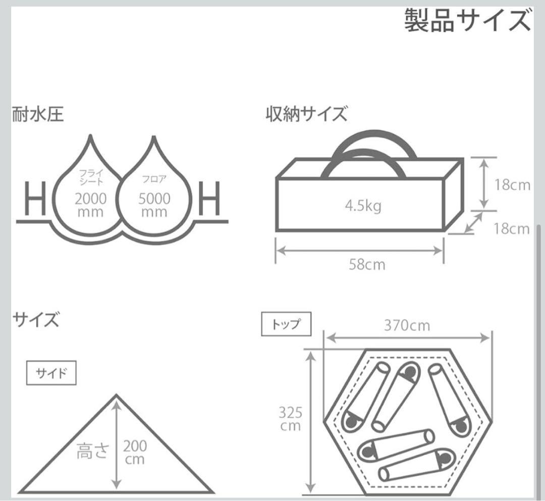 DOD ワンポールテント M 専用グランドシート付き