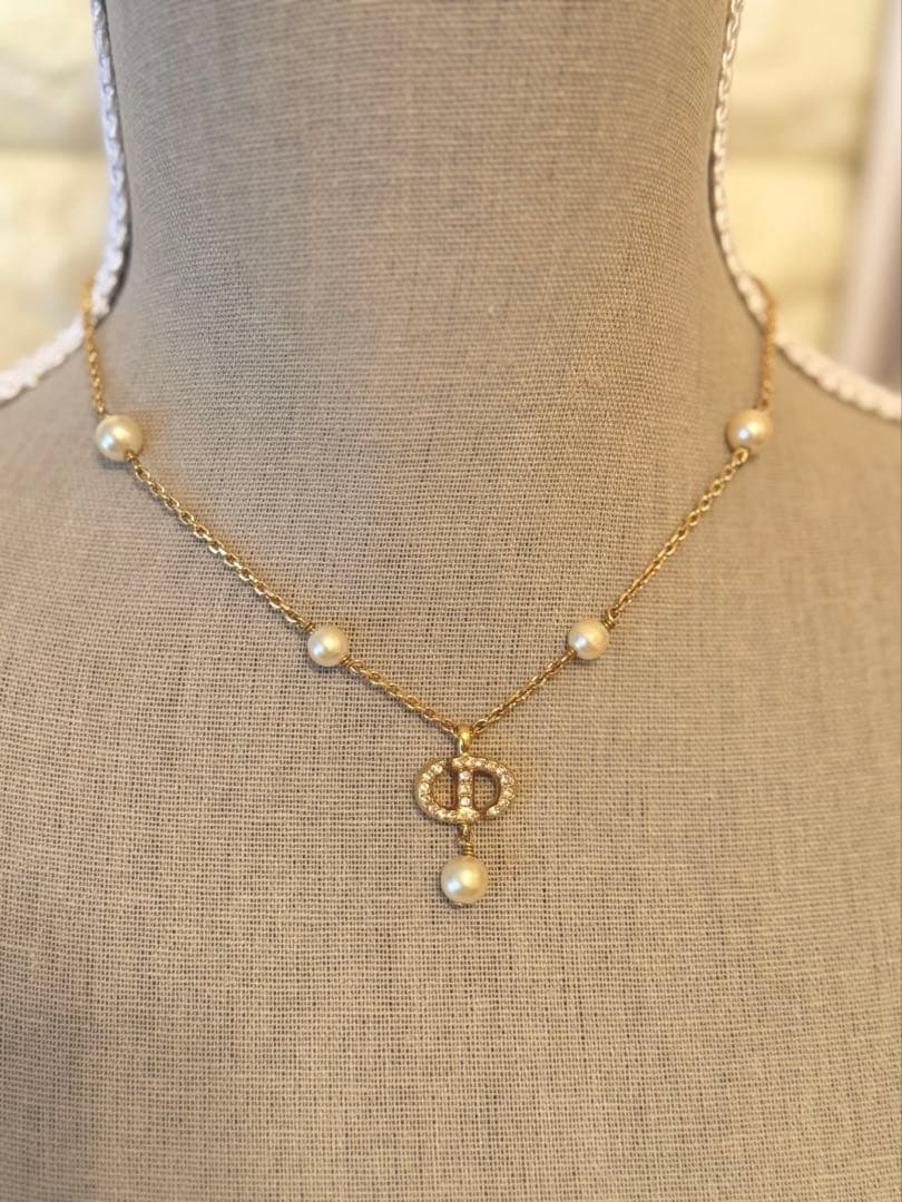 ディオール　DIOR ゴールド　ネックレス　正規品