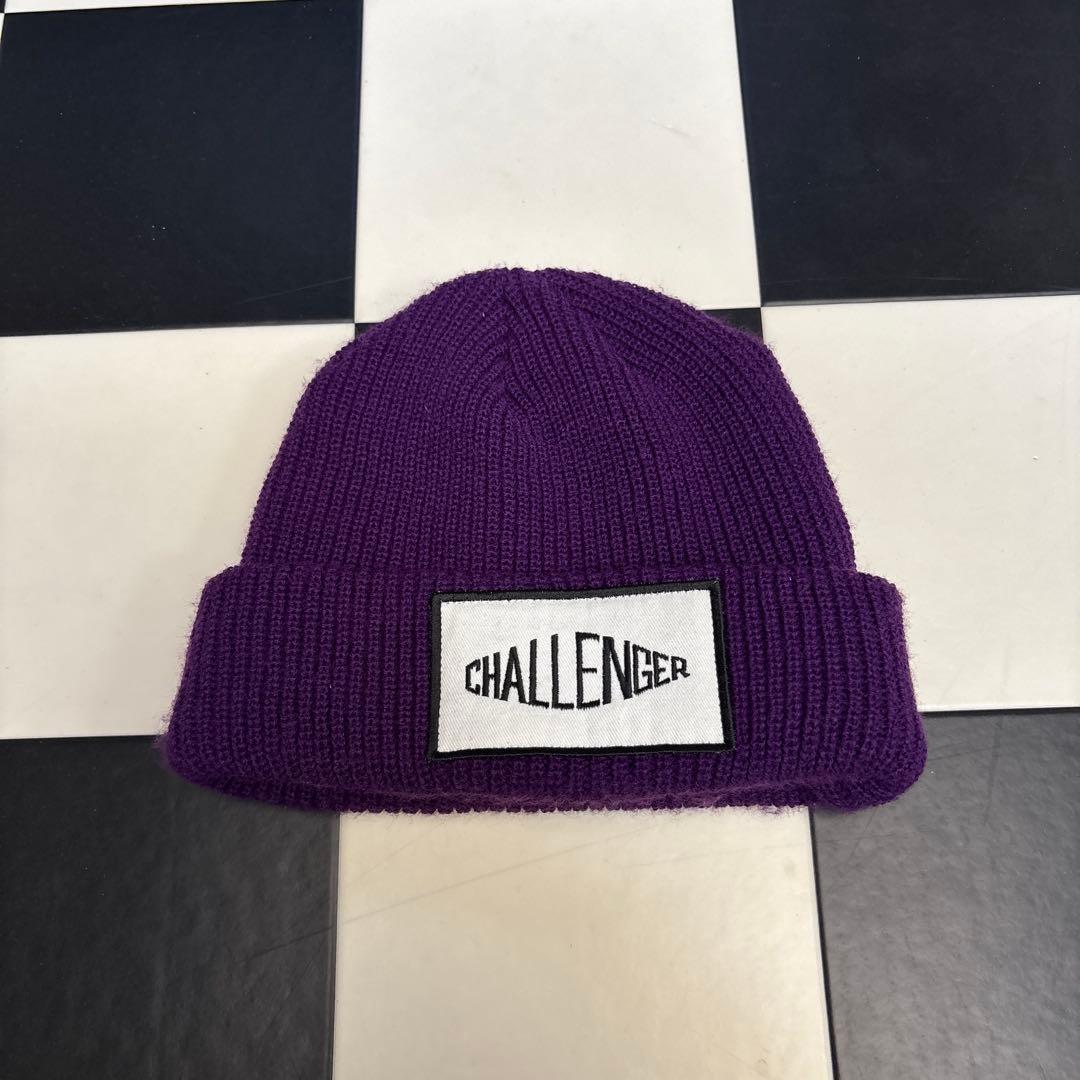 CHALLENGER ニット帽 紫
