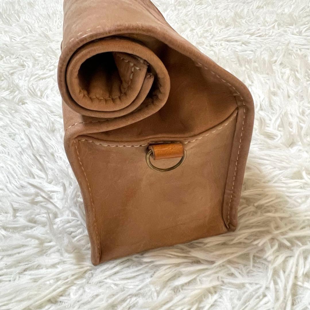 Laluce　ラルーチェ　バゲットバッグM　normal　ヌメ革　革タグ　肩紐