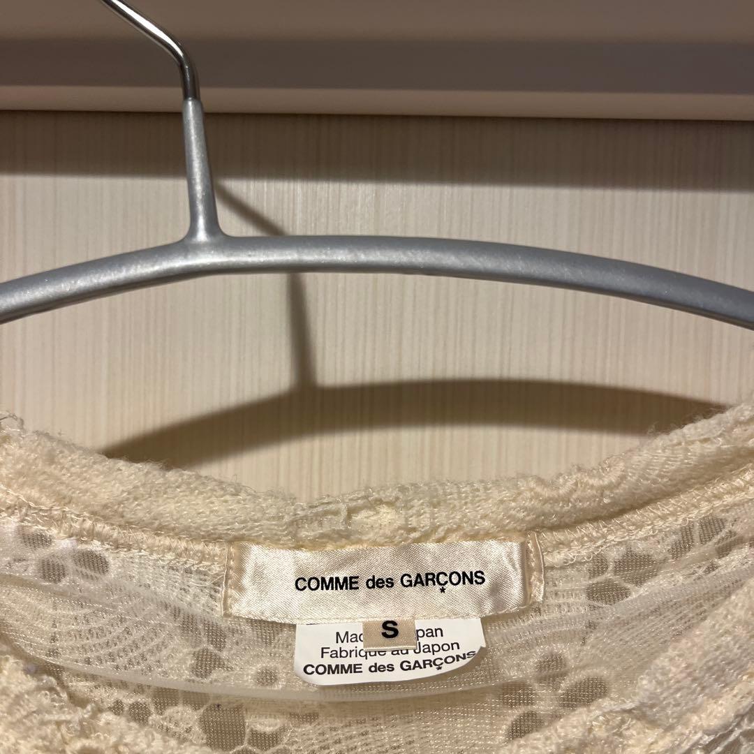 【値下げ！】COMME des GARÇONS レース花柄長袖トップス S