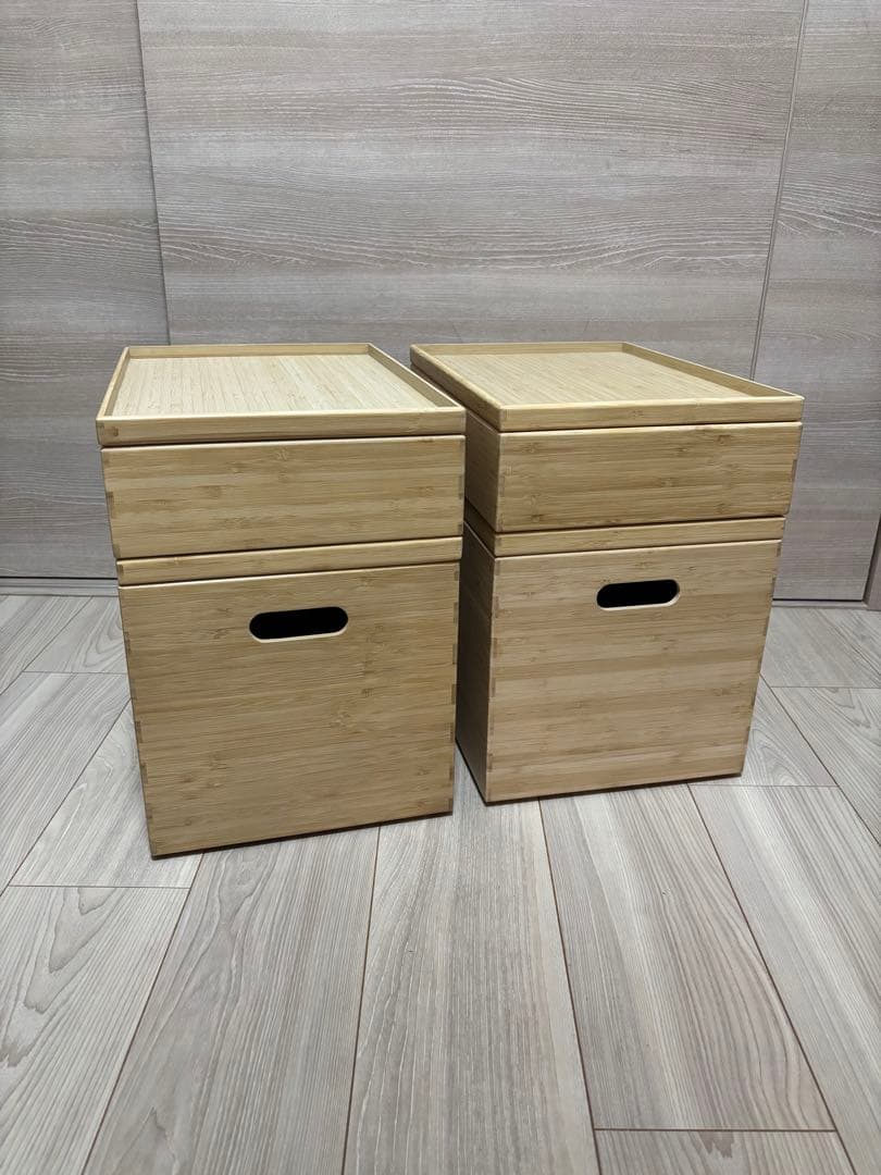 ⚫︎重なる竹材長方形ボックスシリーズ8点セット