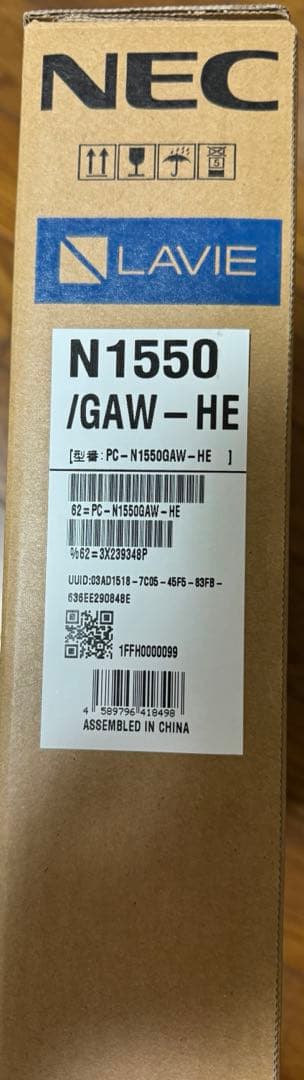 その他ノートPC本体 PC-N1550GAW-HE