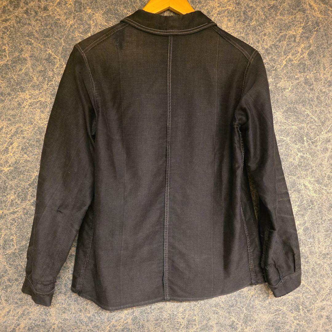 1930s ル・トラヴァイユール　ブラックモールスキンJKT ブラックフェード