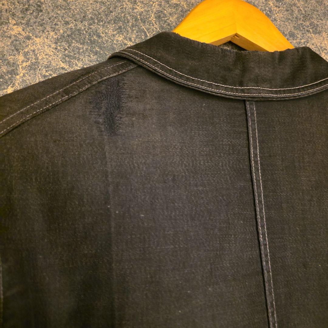 1930s ル・トラヴァイユール　ブラックモールスキンJKT ブラックフェード