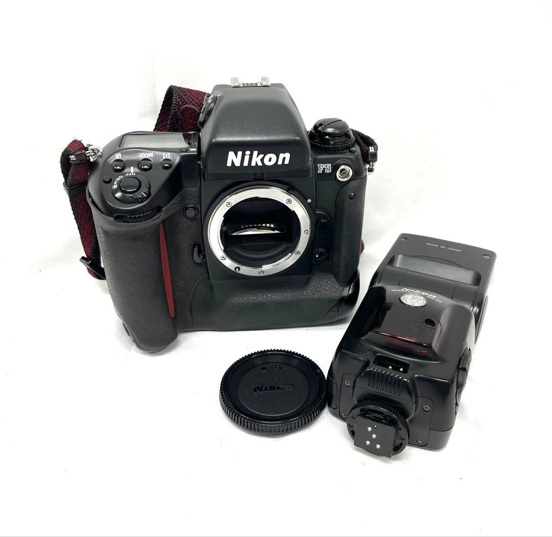 △ Nikon ニコン F5 一眼レフ フィルムカメラ SB-28 ストロボ付き