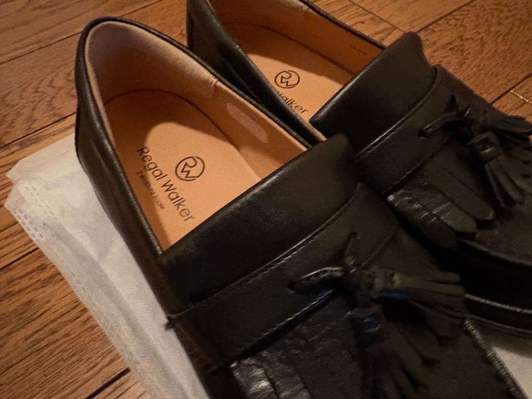 【2025.10購入】Regal Walker黒 フリンジローファー 24.0㎝