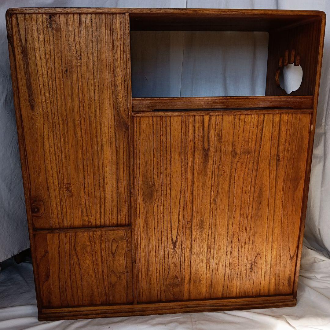 和風木製収納キャビネット 中型