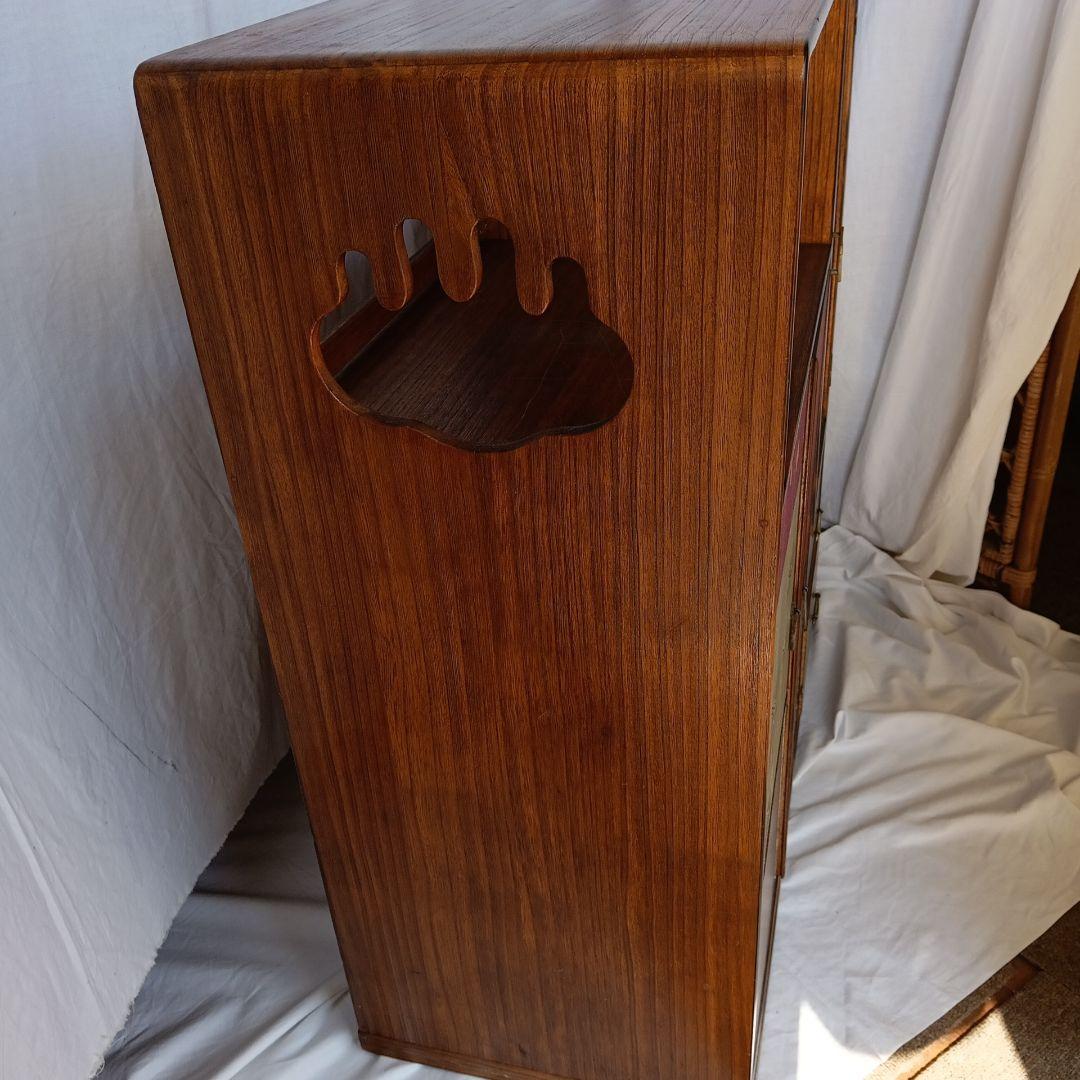 和風木製収納キャビネット 中型