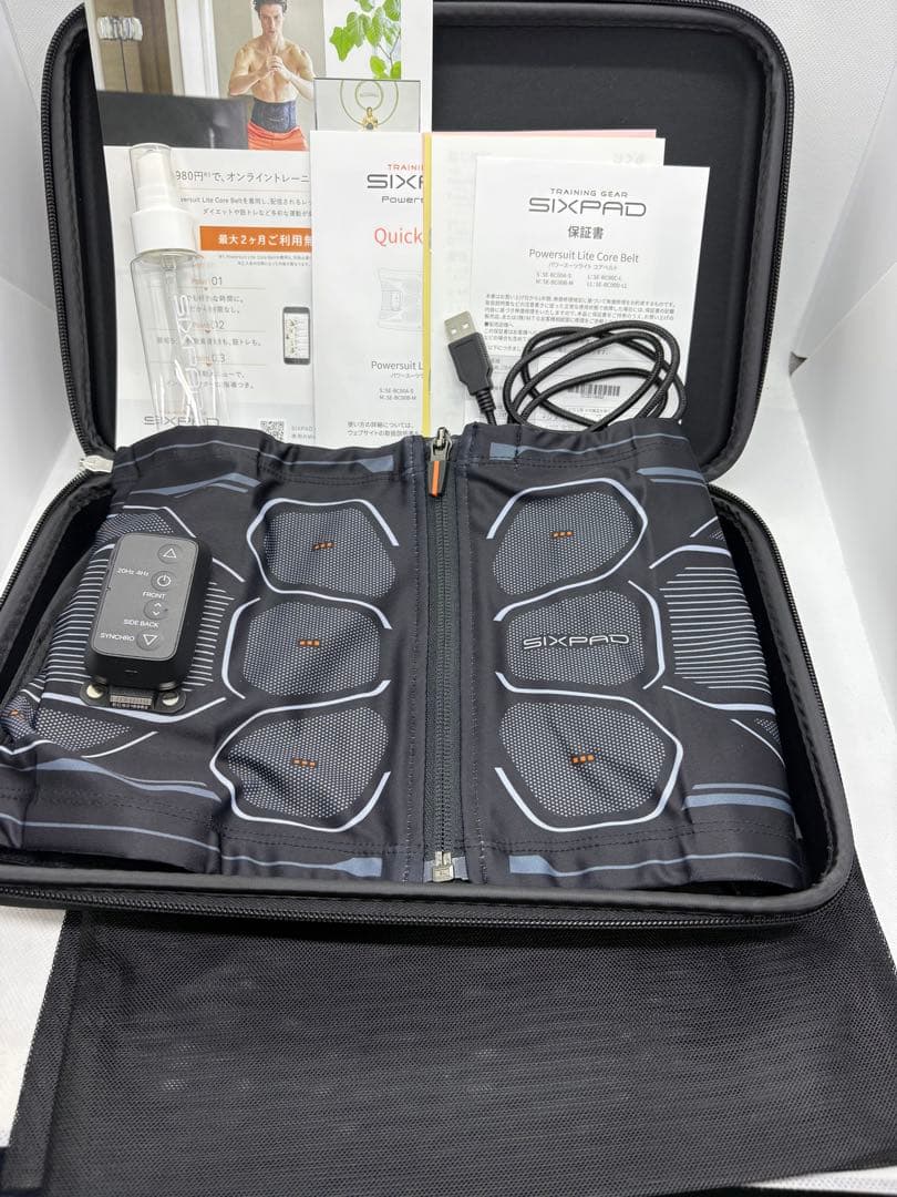 【年末感謝セール】【新品同様】SIXPAD パワースーツ コアベルト S