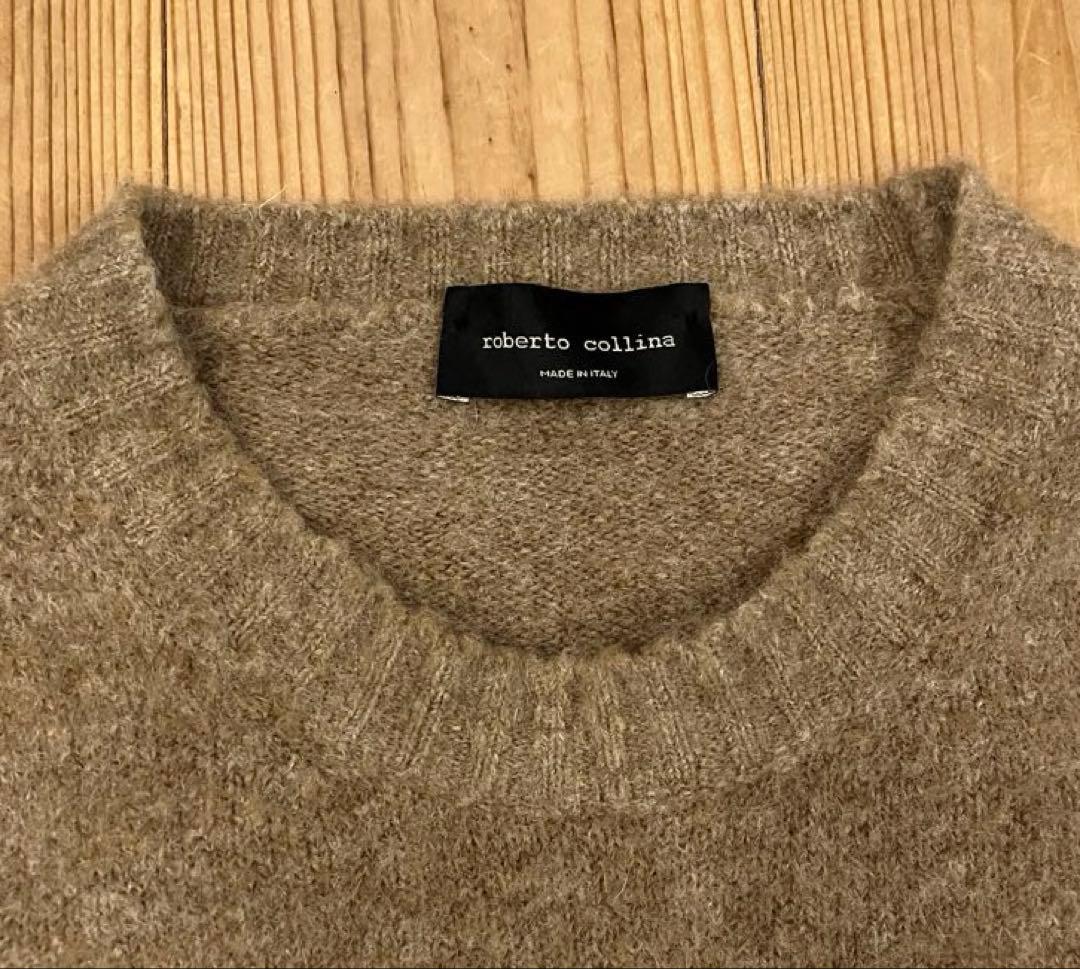 美品 roberto collina ロベルト コリーナ クルーネックセーター