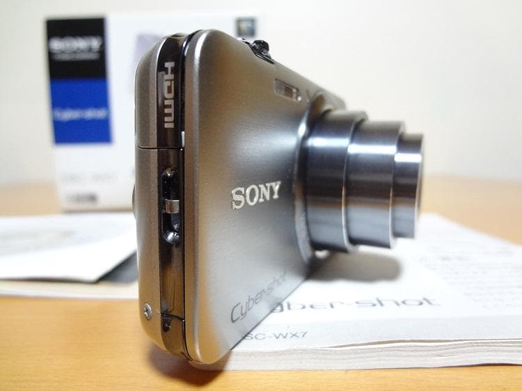 美品 SONYデジタルカメラDSC-WX7 シルバー 動作OK 一部訳あり