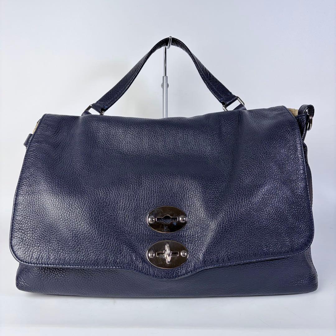 daimaruyaザラネート ポスティーナ L ネイビー 大容量 ショルダ