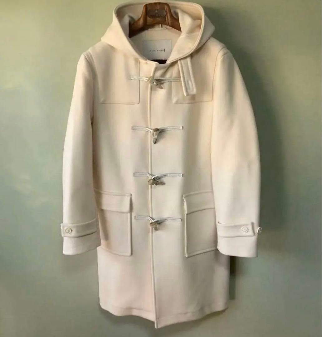 極美品Mackintoshマッキントッシュ ダッフルコート38オフホワイト英国製