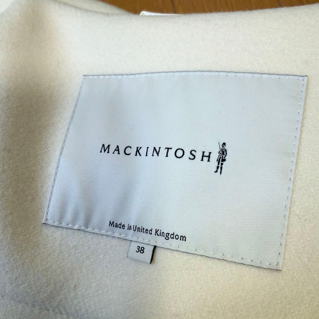 極美品Mackintoshマッキントッシュ ダッフルコート38オフホワイト英国製