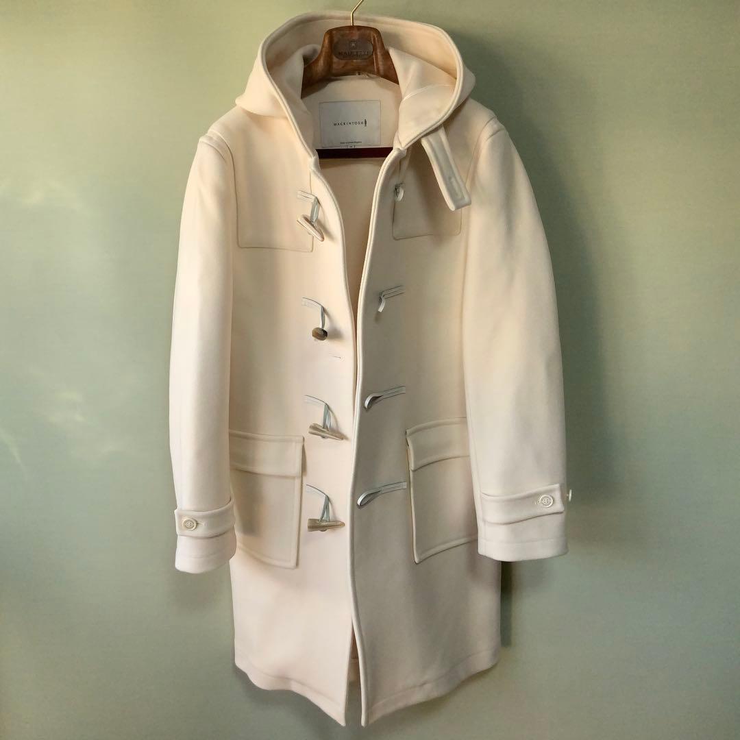 極美品Mackintoshマッキントッシュ ダッフルコート38オフホワイト英国製