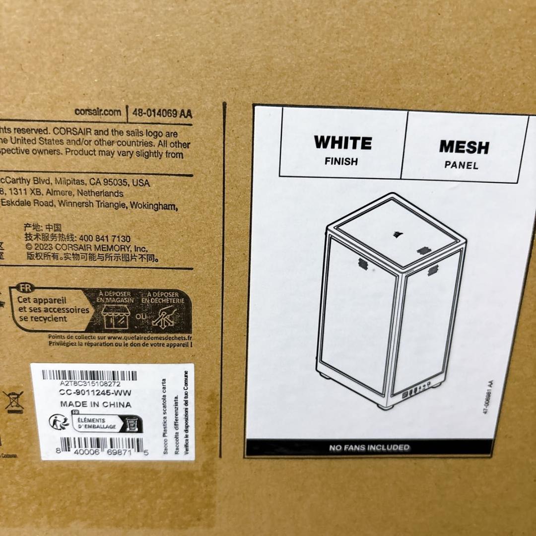 PCケース(自作PC用) CORSAIR 2000D AIRFLOW CC-9011245-WW