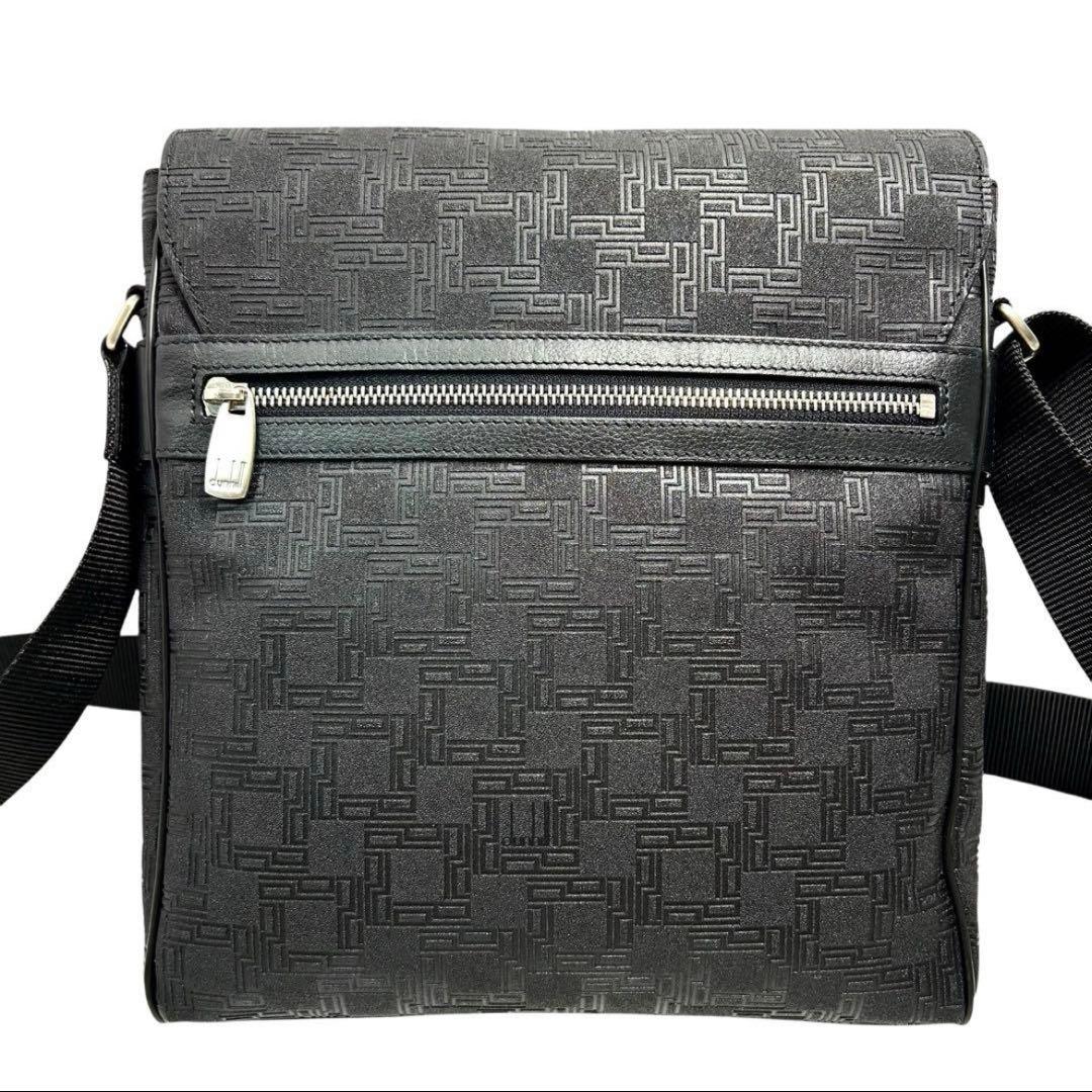 美品　ダンヒル　ディーエイト　ショルダーバッグ　メッセンジャー　PVC 黒