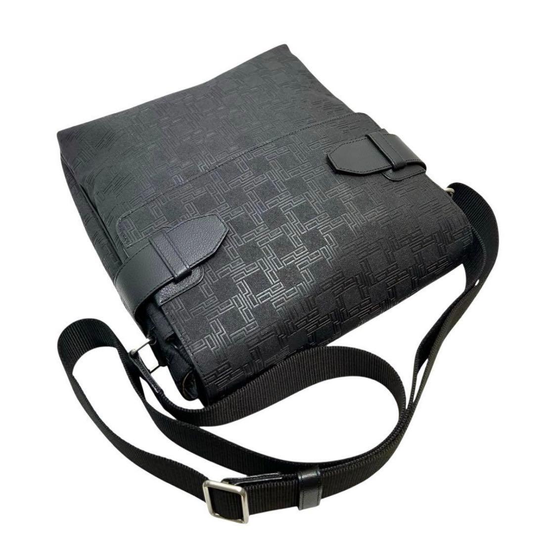 美品　ダンヒル　ディーエイト　ショルダーバッグ　メッセンジャー　PVC 黒