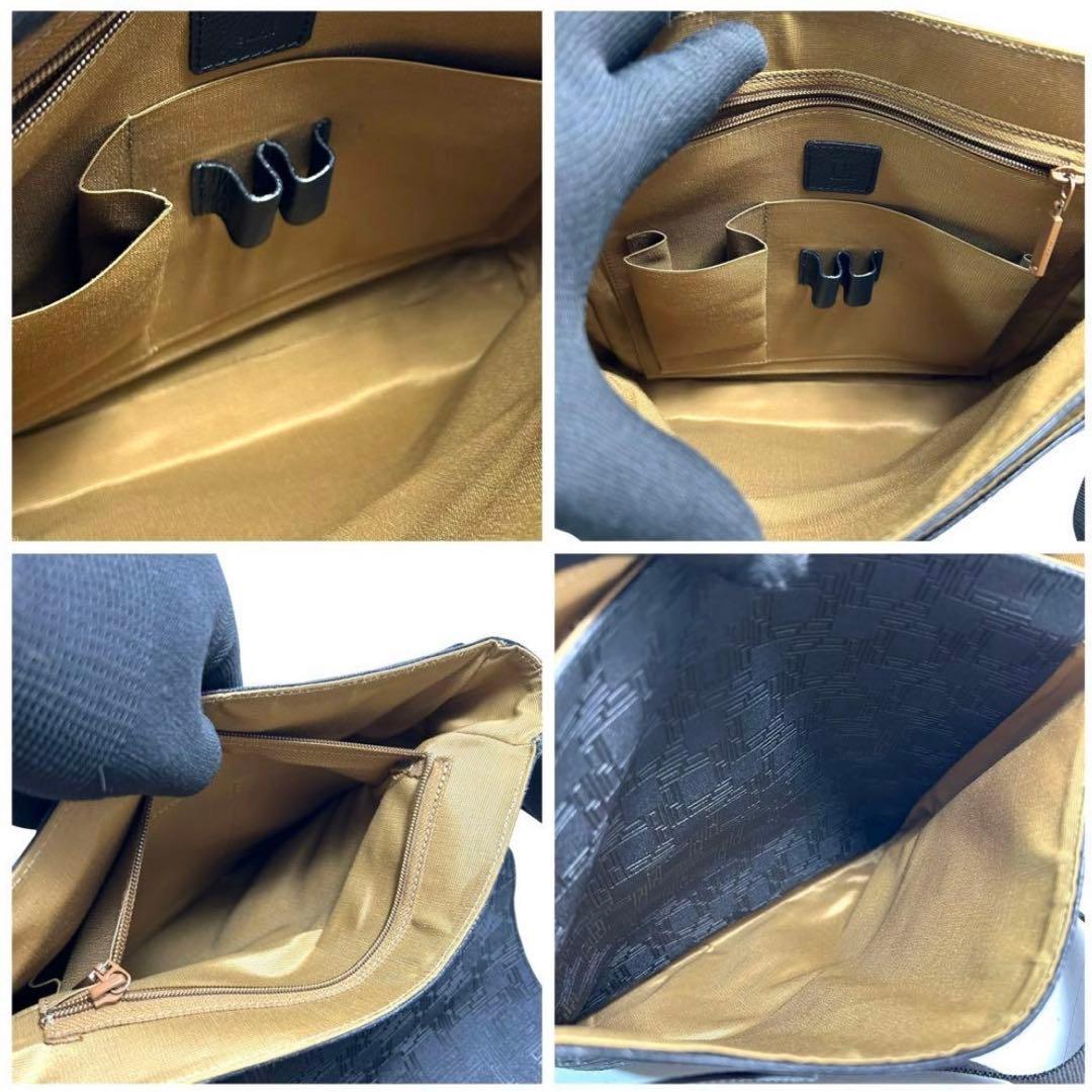 美品　ダンヒル　ディーエイト　ショルダーバッグ　メッセンジャー　PVC 黒