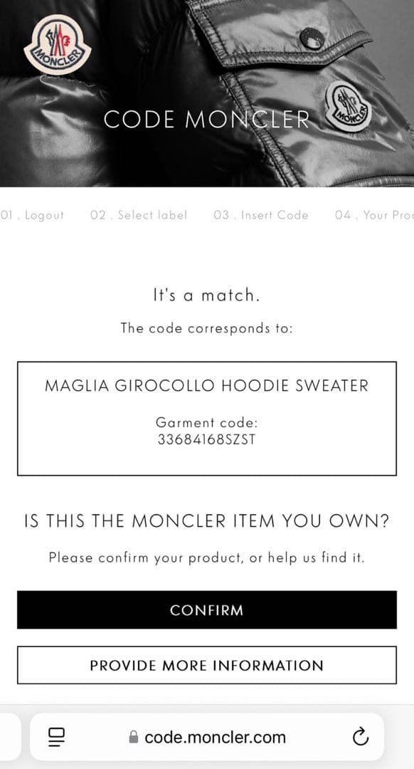 5642【希少デザイン】モンクレール☆リフレクターロゴ入りクロップド丈パーカー