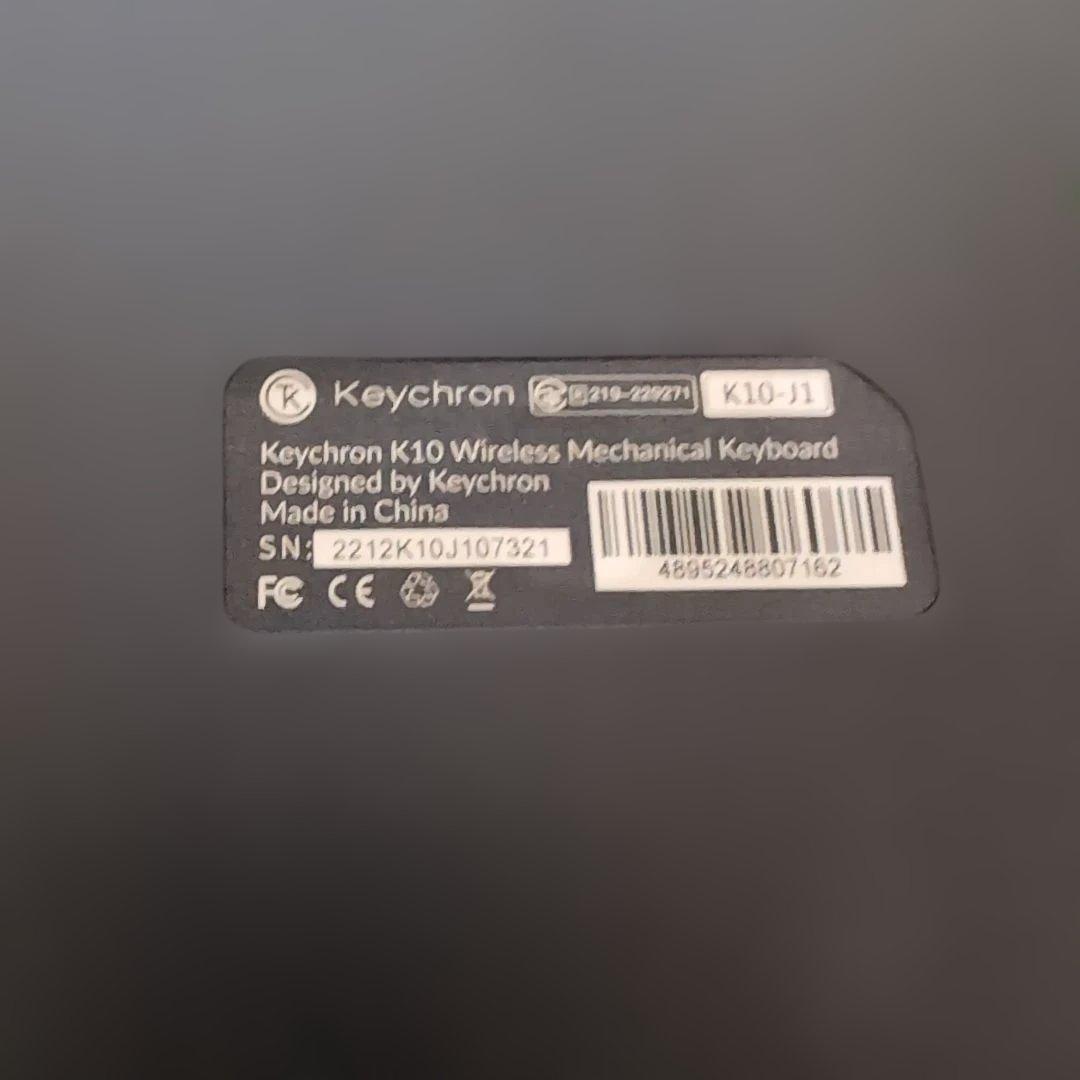 ■Keychron K10 Mac英字配列