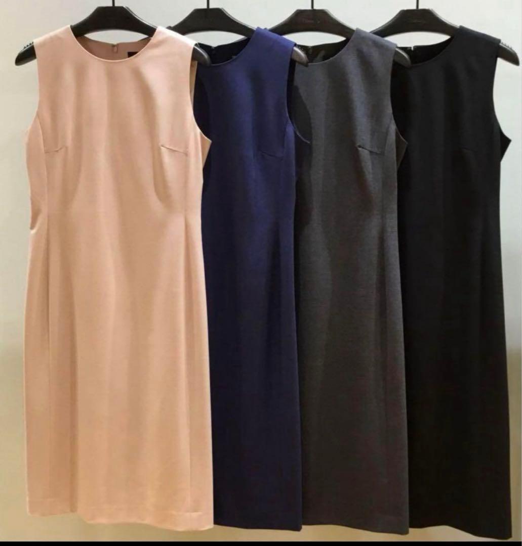 新品同様♡希少6サイズ◆大きいサイズ◆2023✨セオリー ワンピース ネイビー