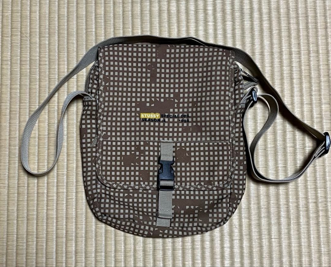 希少 90s 紺タグ OLD stussy ショルダーバック 裏原 ギミック