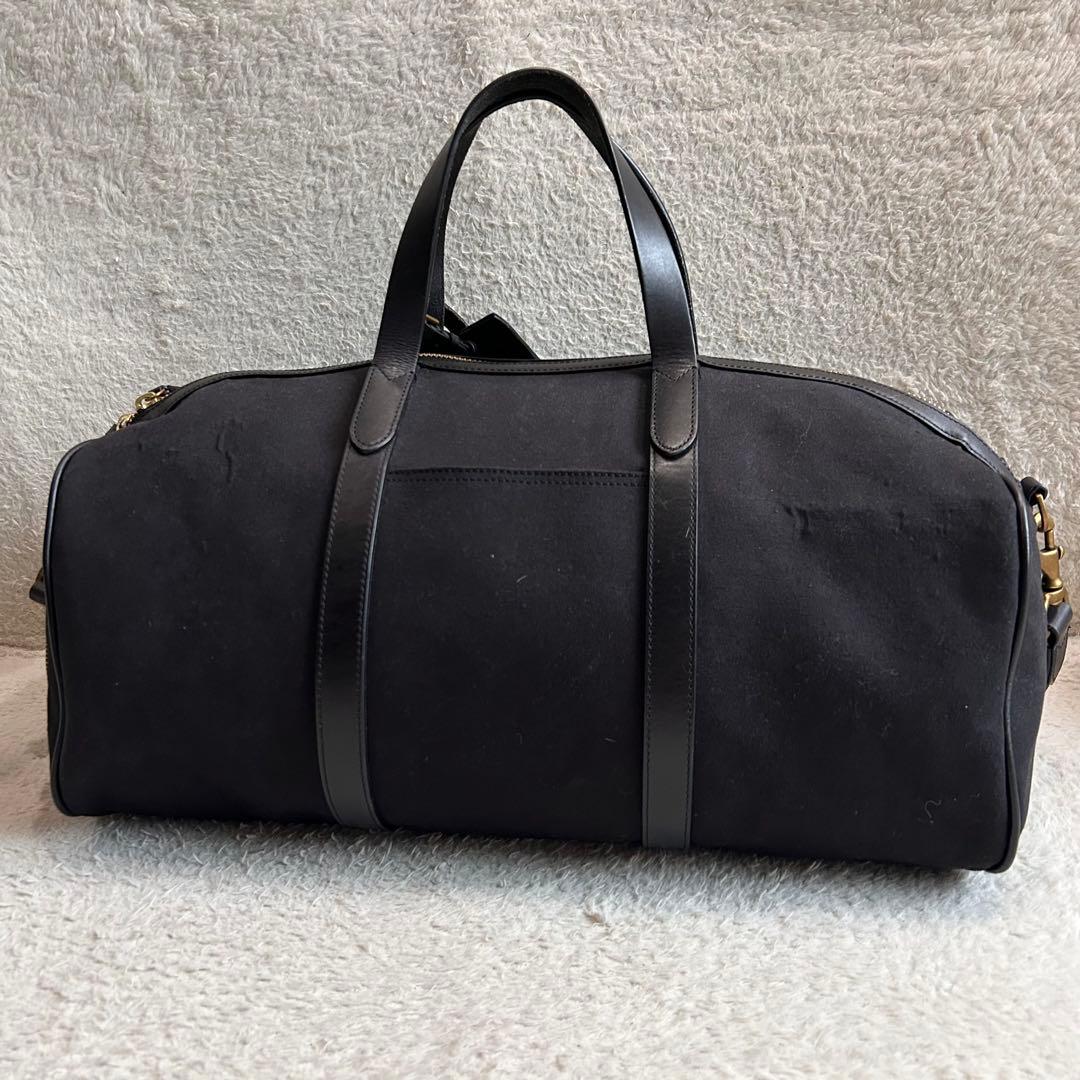 未使用級✨ポロラルフローレン ボストンバッグ 2way レザー ブラック 現行品