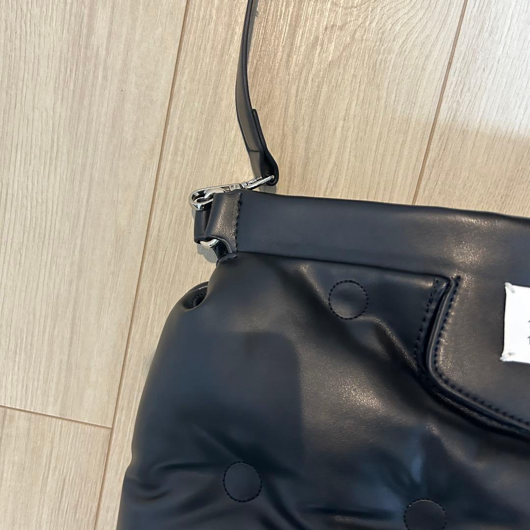 メゾンマルジェラ グラムスラム ハンドバッグ レザー ブラック