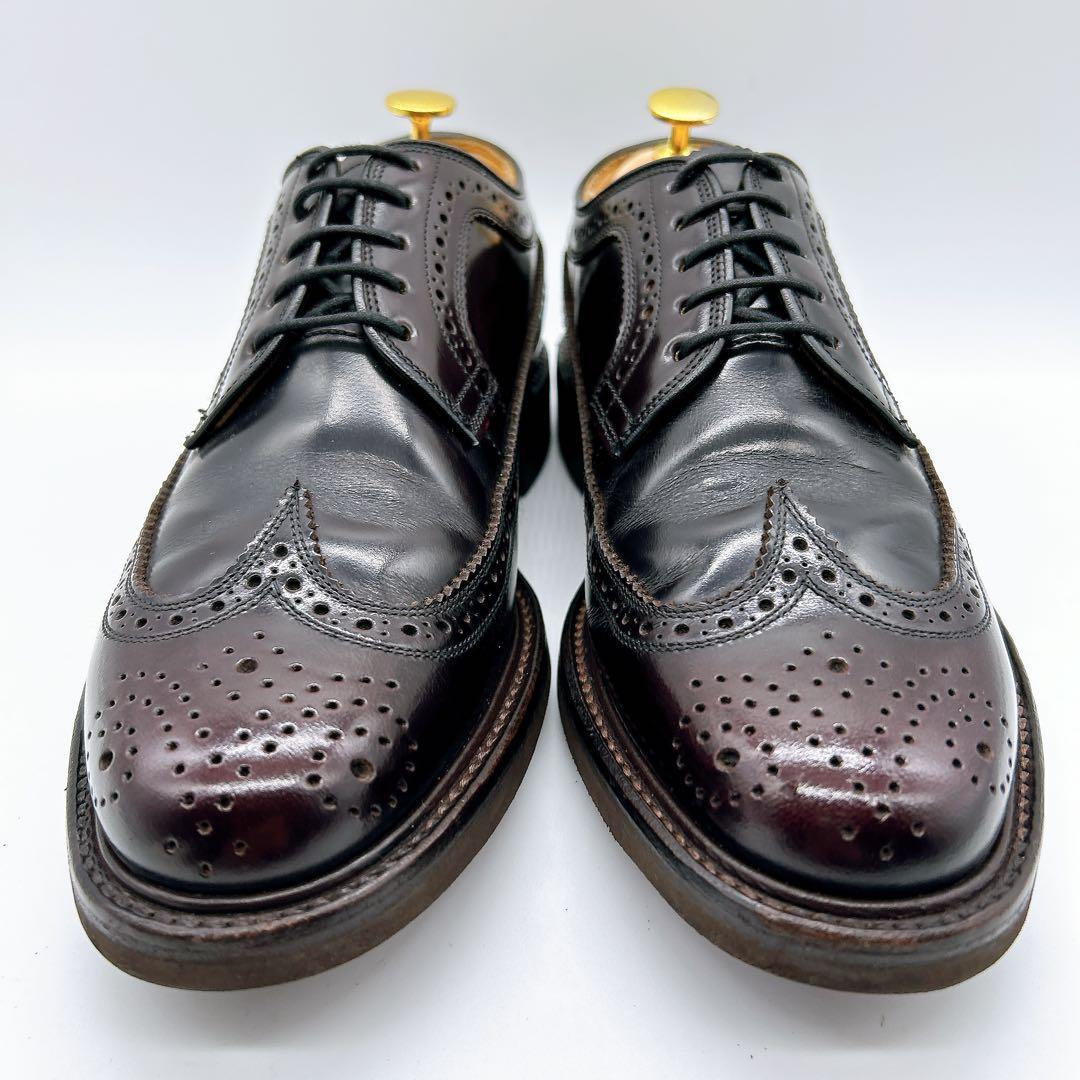 【極美品】REGAL リーガル 25 ウィングチップ メダリオン レザー 茶