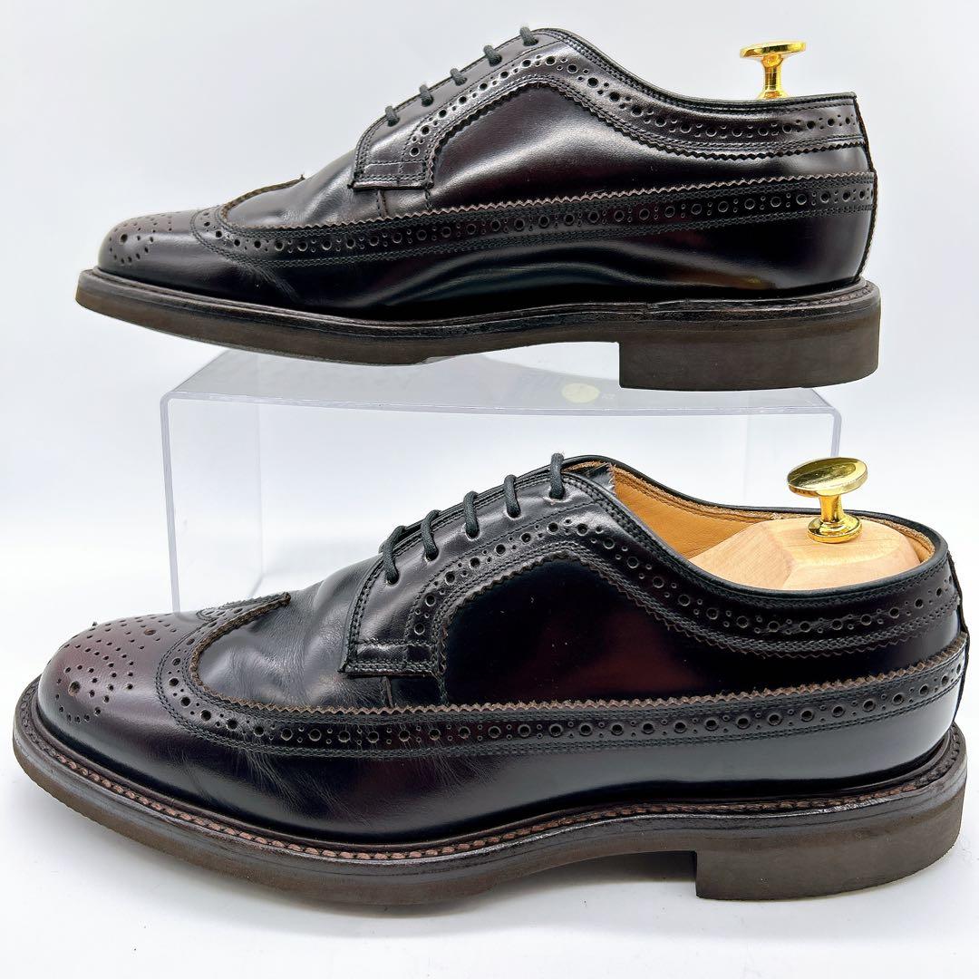 【極美品】REGAL リーガル 25 ウィングチップ メダリオン レザー 茶