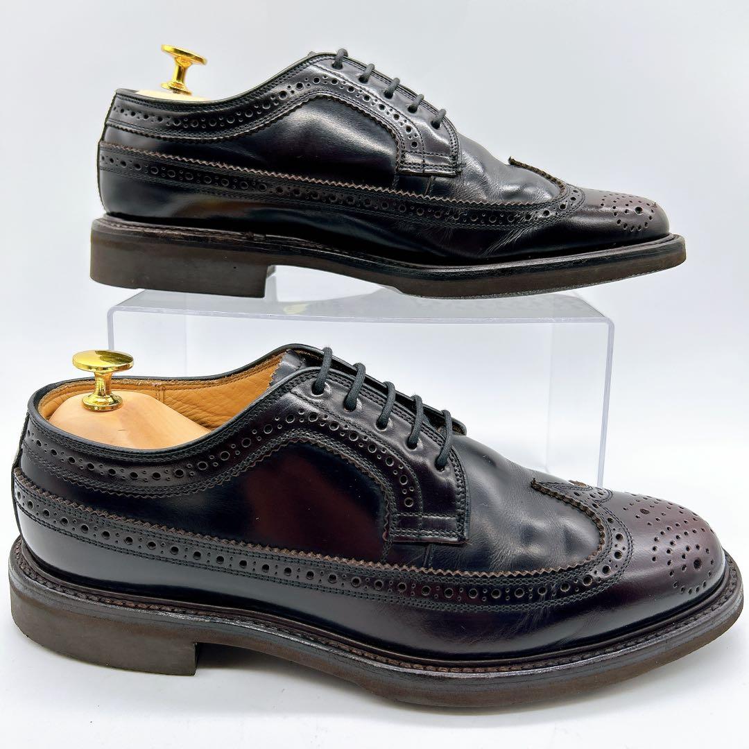 【極美品】REGAL リーガル 25 ウィングチップ メダリオン レザー 茶