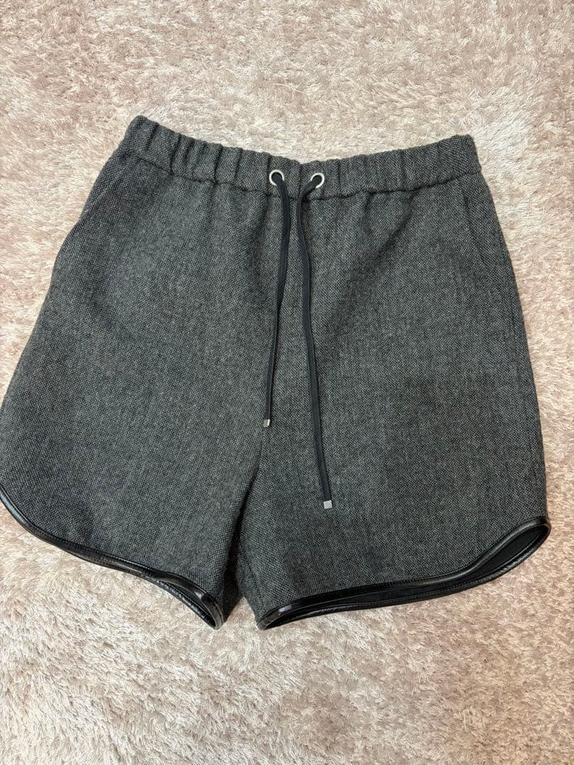 Ameri UND TWEED BOXER SHORTS ショートパンツ　グレー