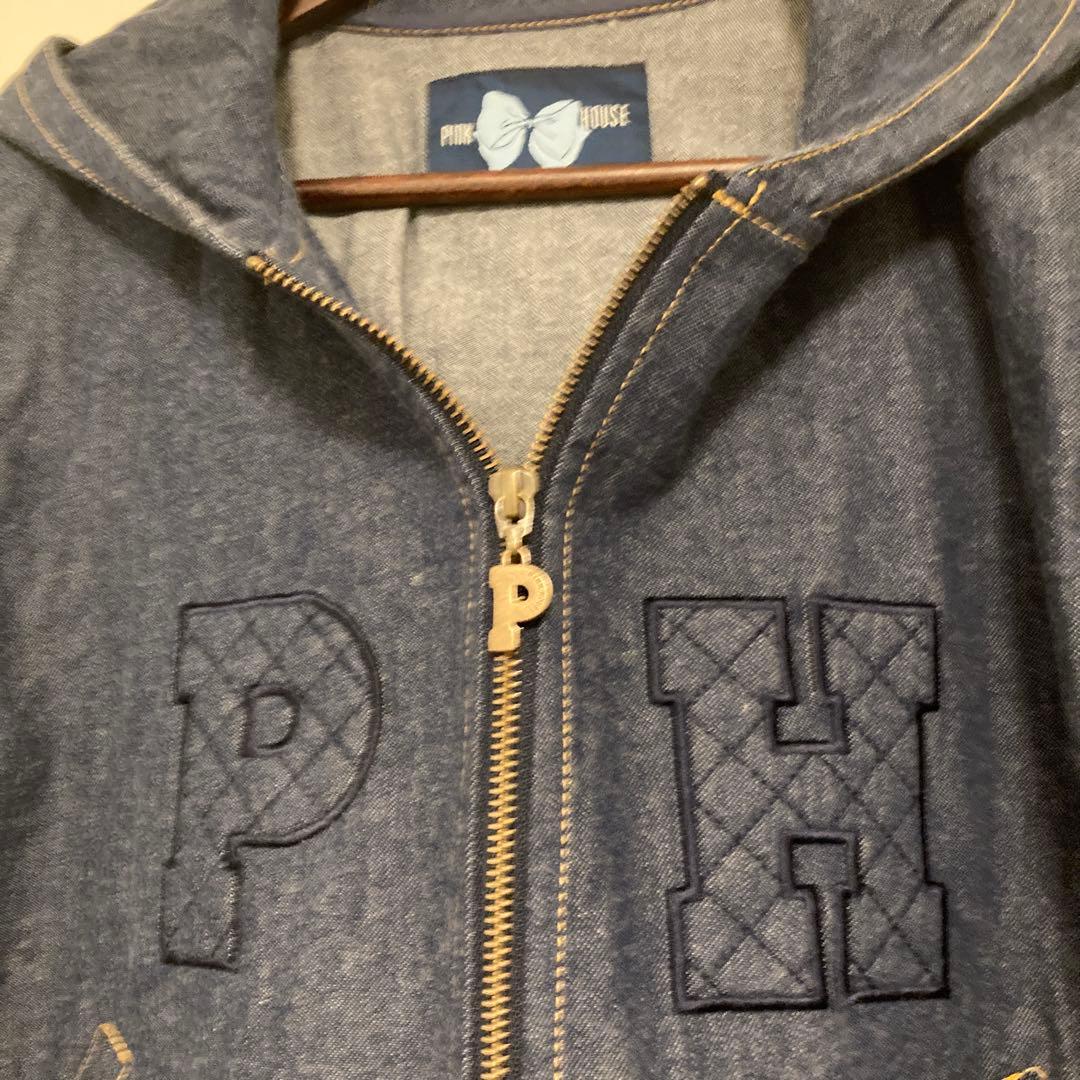 【超美品】ピンクハウス フード付きデニムブルゾン インディゴ❁⃘*.゜
