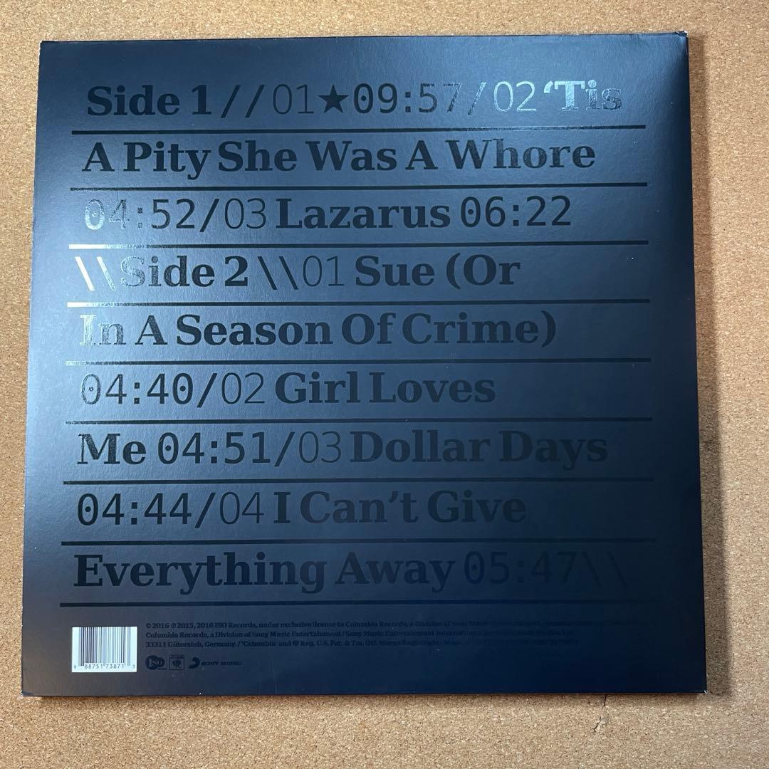 ★David Bowie★Blackstar★アナログLPレコード