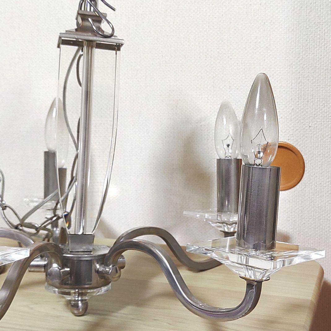 ローラシュレイ　5灯　シャンデリア