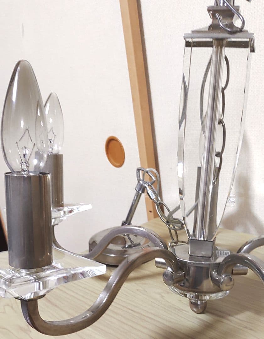 ローラシュレイ　5灯　シャンデリア