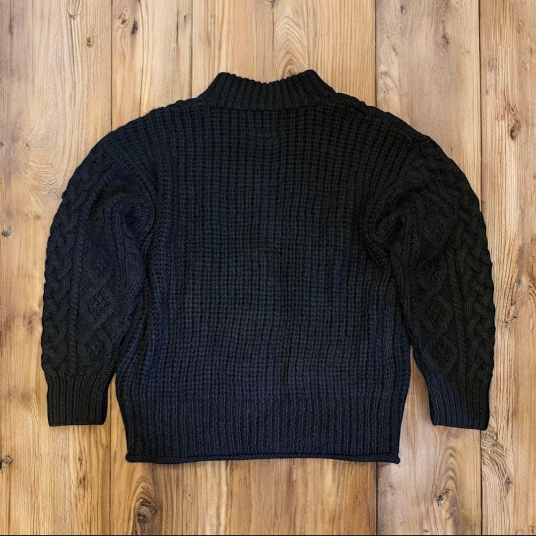 新品　エレファントトライバルファブリックス　Chaos Aran Knit 黒