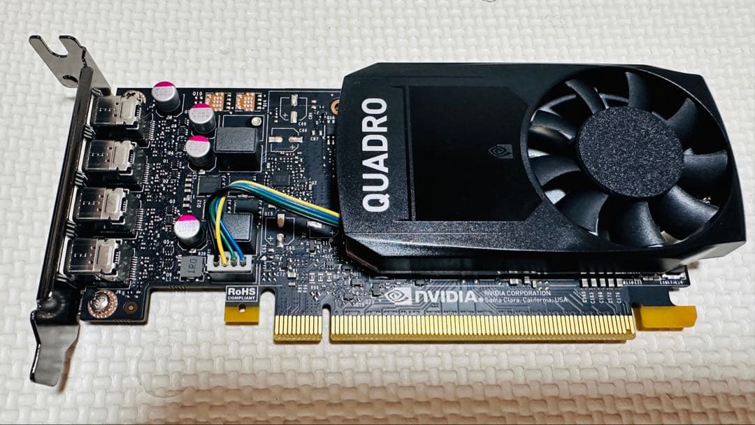NVIDIA Quadro P1000 (ロープロファイル)