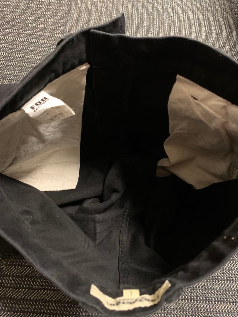 FOB FACTORY ブラック モールスキン トラウザーズ S 日本製