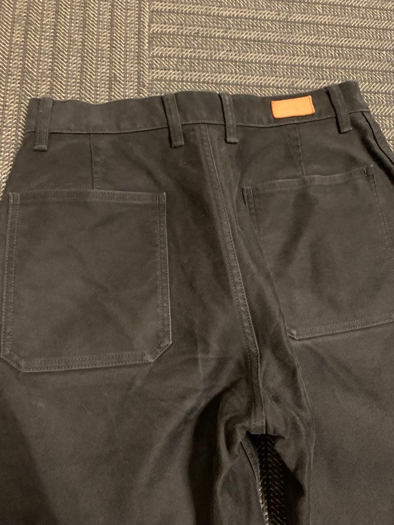 FOB FACTORY ブラック モールスキン トラウザーズ S 日本製