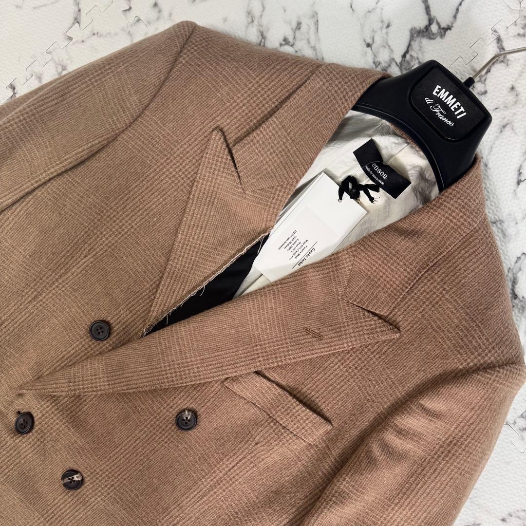 未使用◎ensou. Gemini Jacket ダブルブレスト　キャメル混