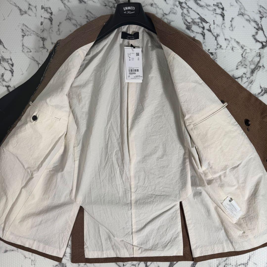 未使用◎ensou. Gemini Jacket ダブルブレスト　キャメル混