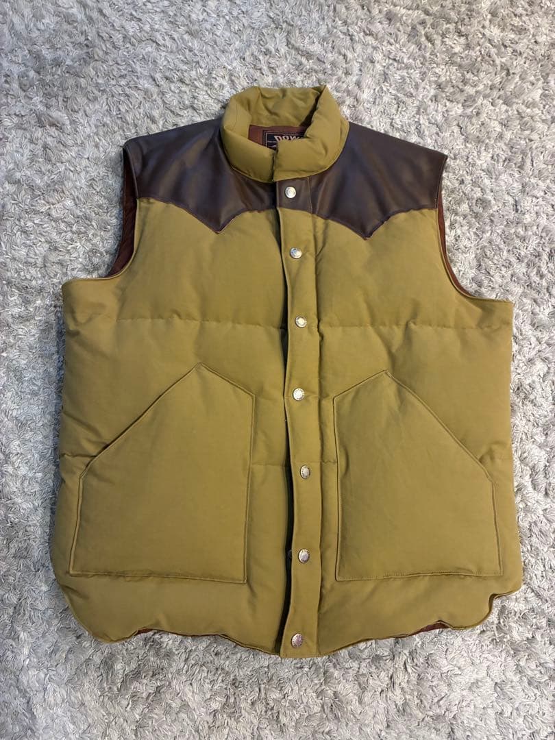 Sugar Cane ダウンベスト XL オリーブ