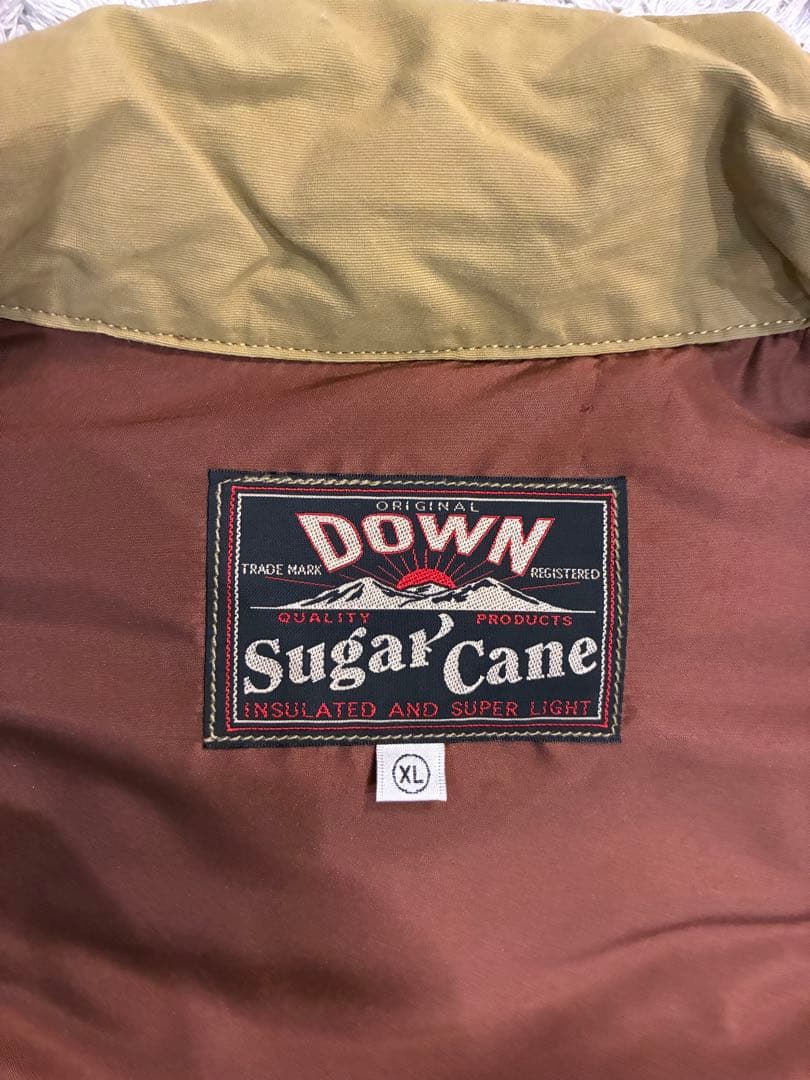 Sugar Cane ダウンベスト XL オリーブ