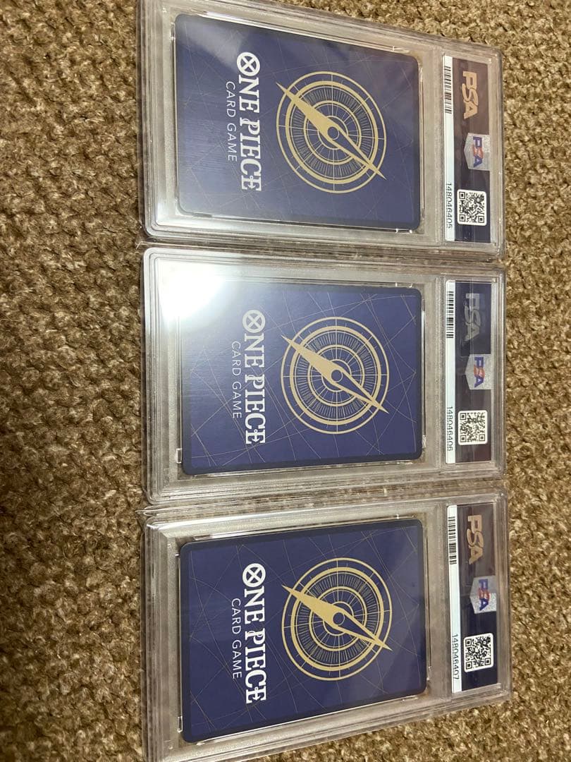 PSA10 ワンピース ボア・ハンコックSR SP OP07-051 3連番